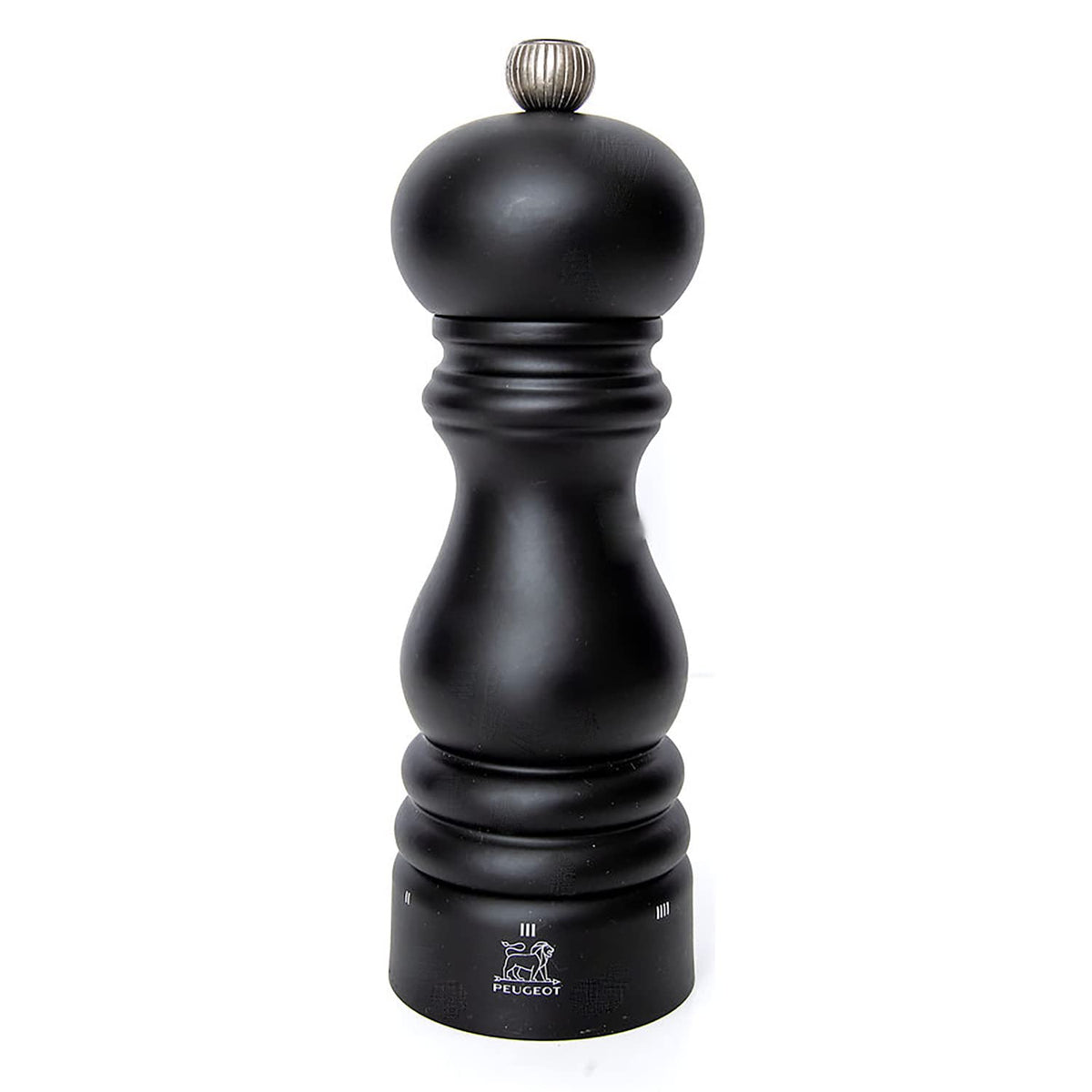 Molinillo Peugeot Paris Uselect de pimienta de 7 pulgadas, acabado mate negro para la mesa.