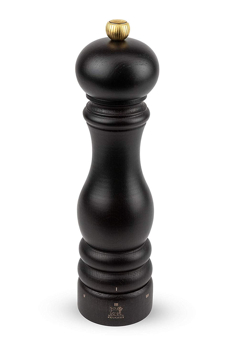 Peugeot Paris Uselect Zirlion, detalle de ajuste para molienda precisa al sazonar.