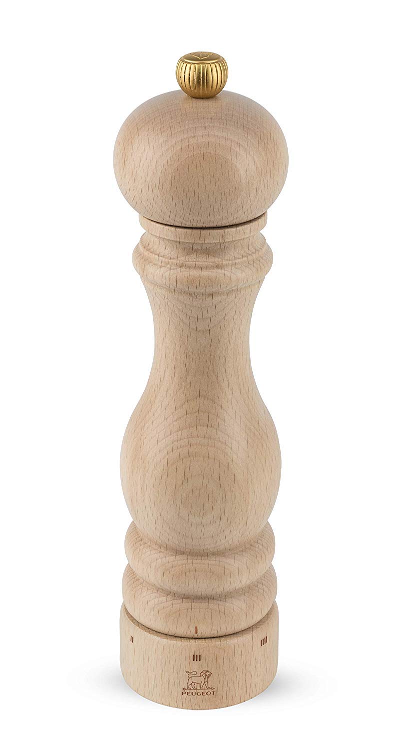 Peugeot Paris Uselect Zirlion, molinillo en acabado chocolate de 9 pulgadas, diseño elegante para cocina cotidiana.