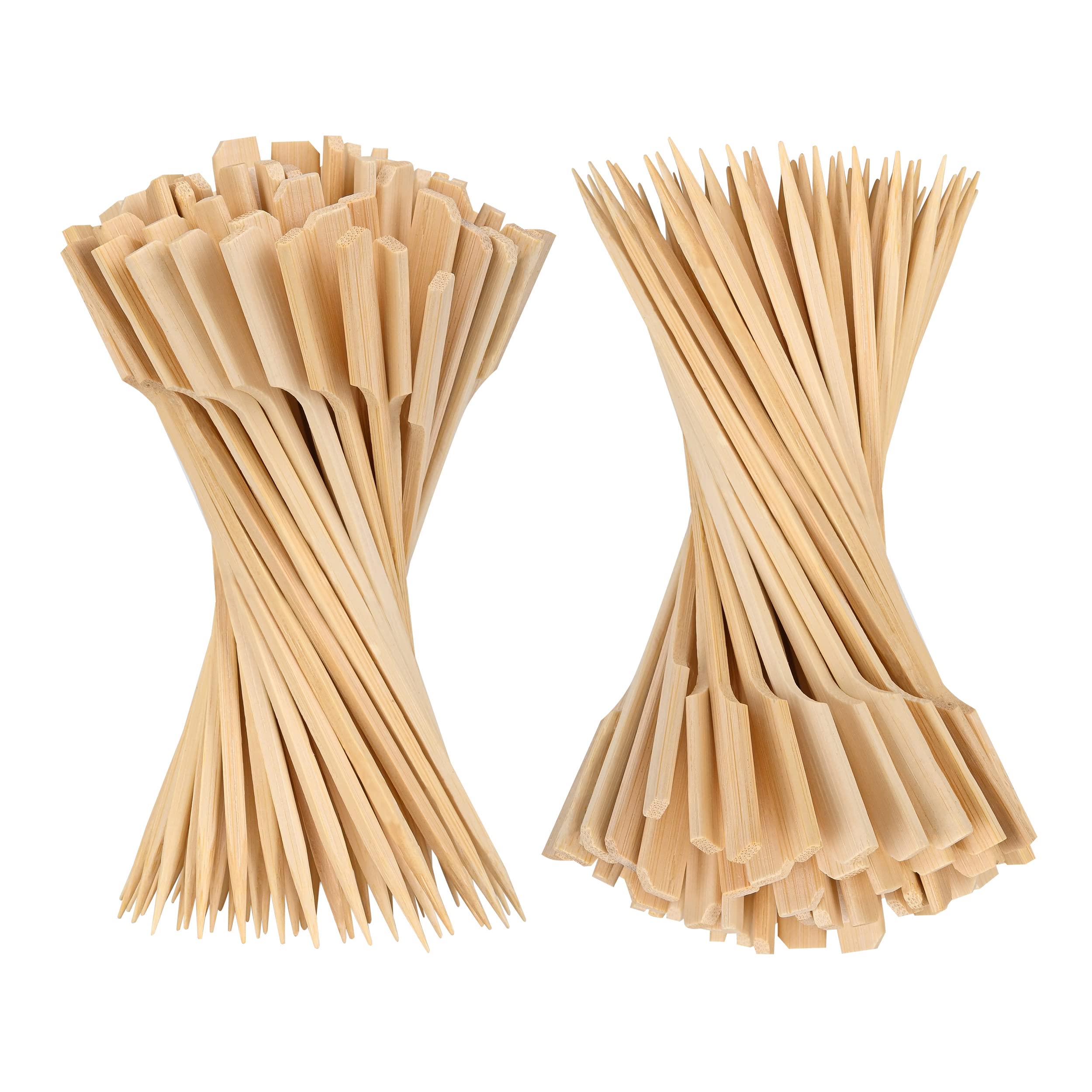 PFIEIFPO palillos de bambú 4-7 pulgadas para aperitivos y cócteles