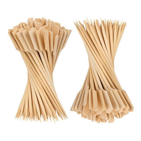 PFIEIFPO palillos de bambú 4-7 pulgadas para aperitivos y cócteles