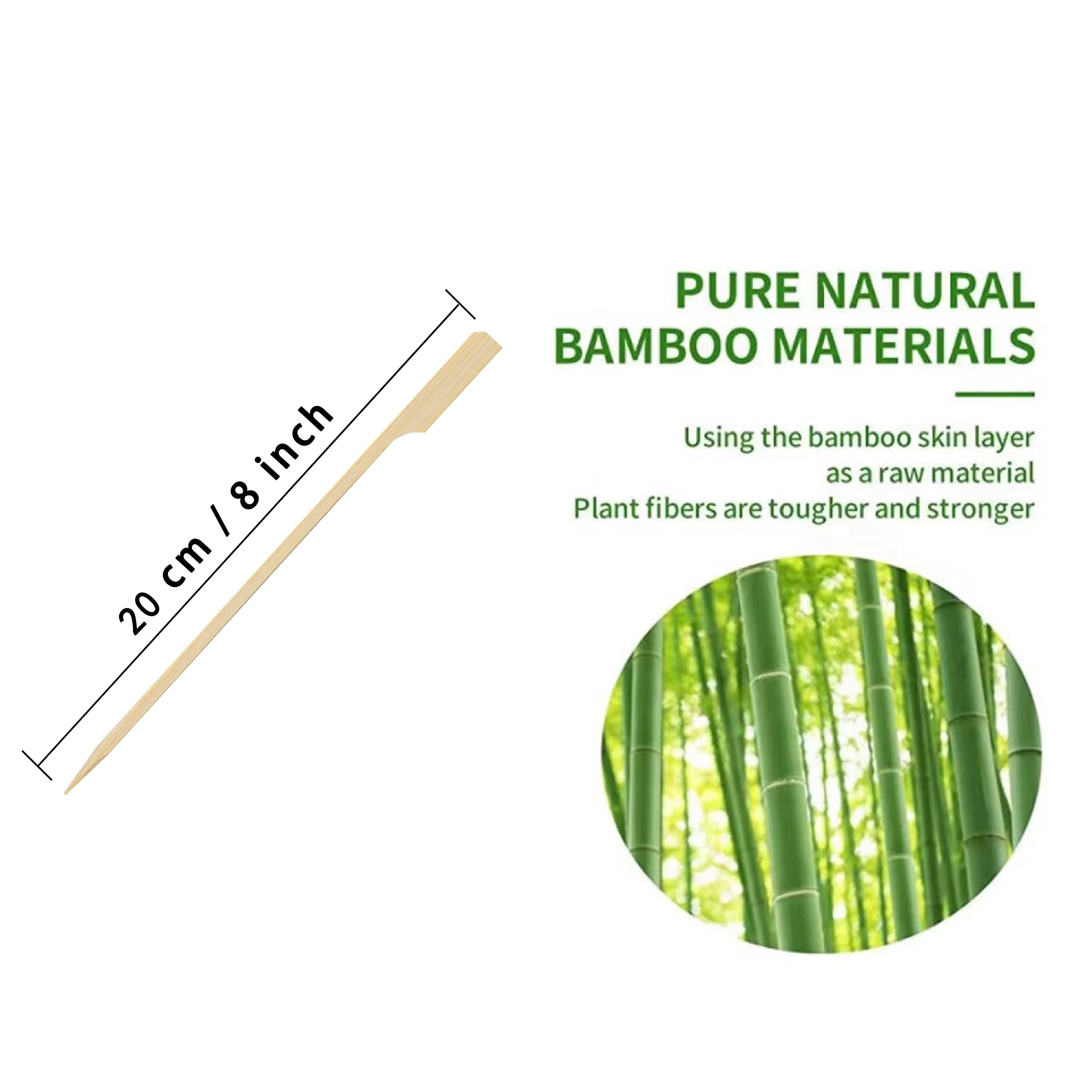 Palillos PFIEIFPO de bambú para aperitivos, diseño estable para canapes.