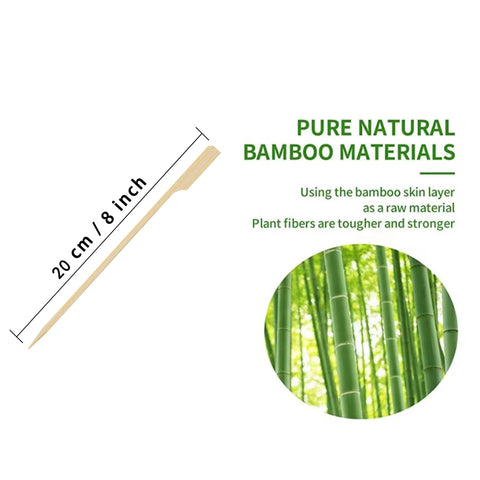 Palillos PFIEIFPO de bambú para aperitivos, diseño estable para canapes.