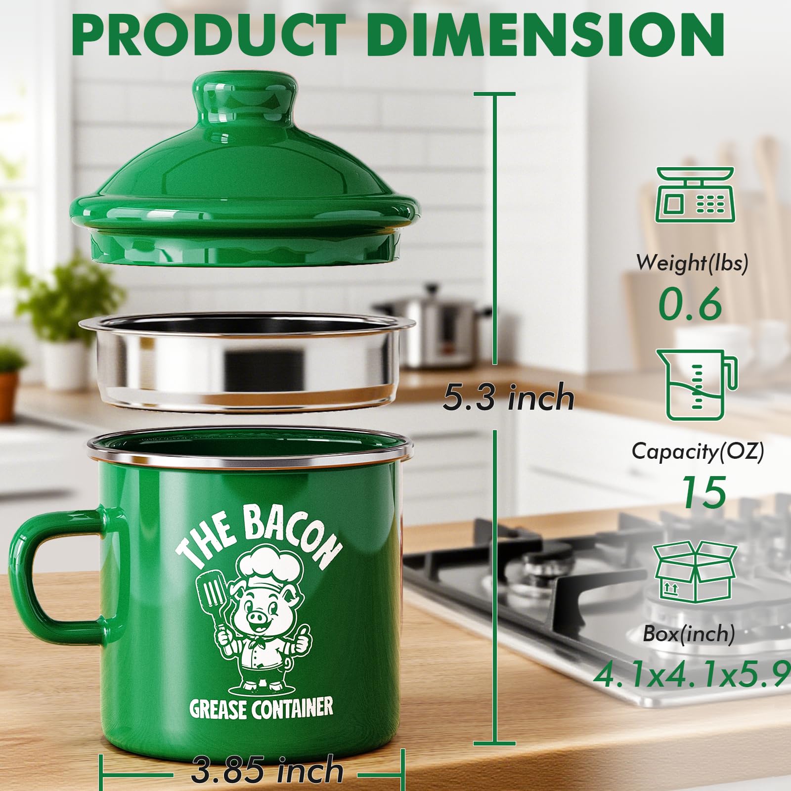 PGYARD diseño retro casero que complementa cualquier cocina.