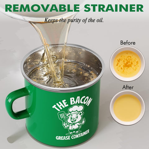 PGYARD recipiente ergonómico para almacenar grasa de forma higiénica.