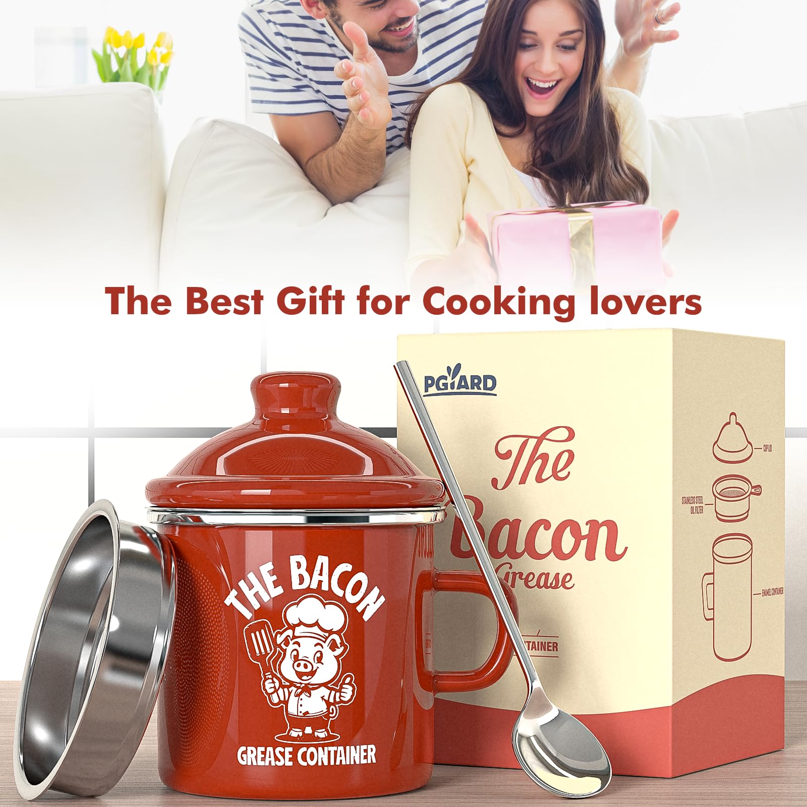 PGYARD regalo práctico para cocineros amantes de la cocina diaria.
