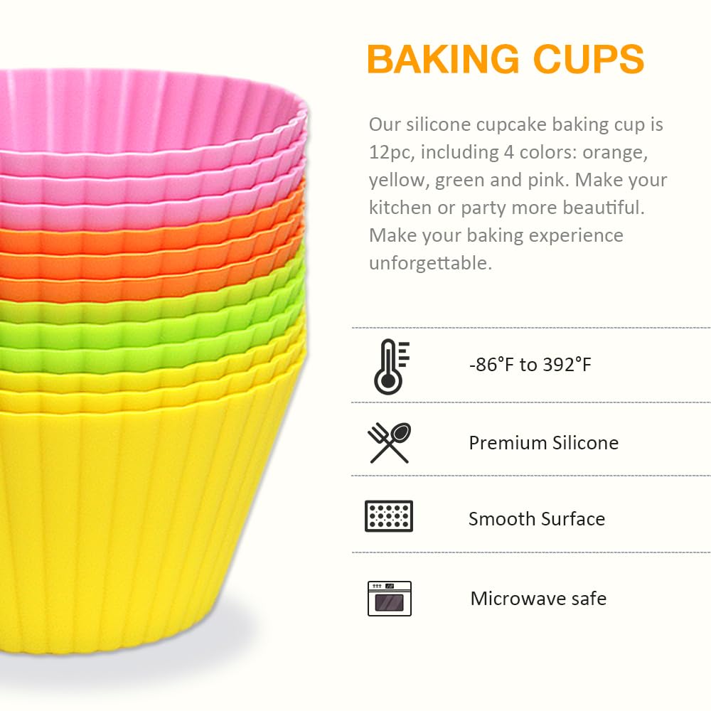 Pharamat capsulas silicona reutilizables para muffins, duraderas y económicas.