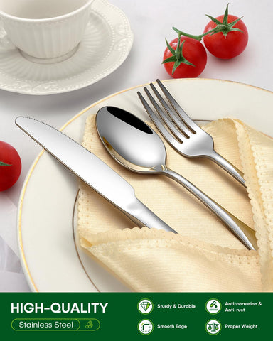 PHILIPALA cubiertos brillo-espejo para mesas elegantes.
