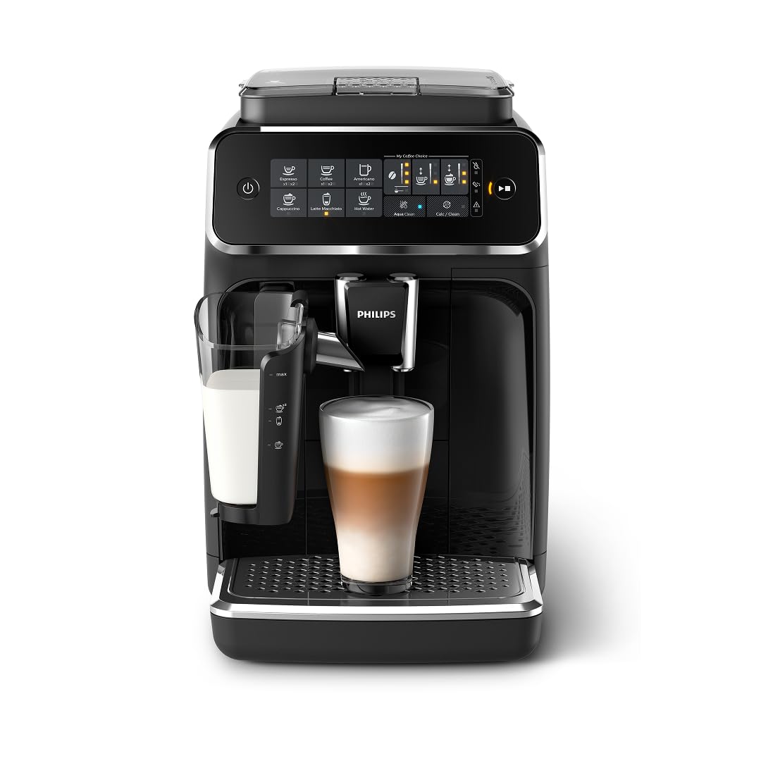 Philips 3200 Series, vista frontal, máquina lista para café en casa.