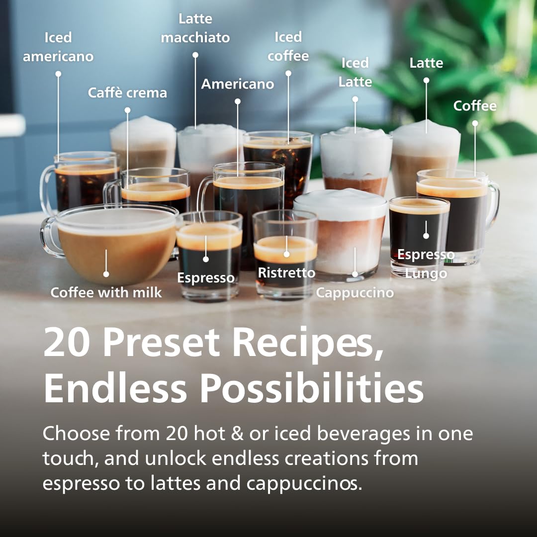 Philips 5500 Series: leche espumada con LatteGo para cappuccino suave.