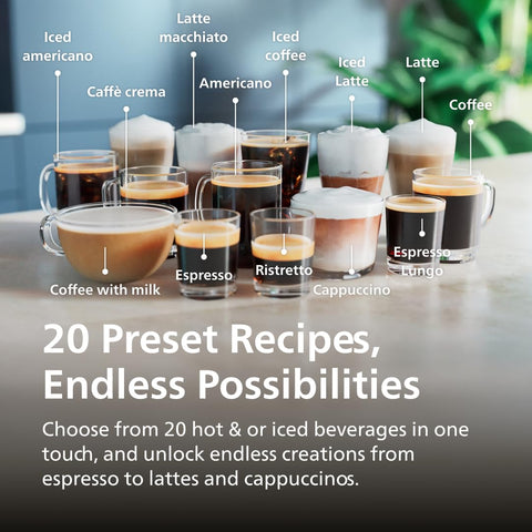 Philips 5500 Series: leche espumada con LatteGo para cappuccino suave.