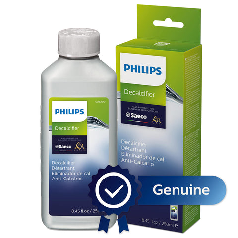 Descalcificador Philips espresso: aplicación rápida para eliminar sarro y mantener rendimiento.
