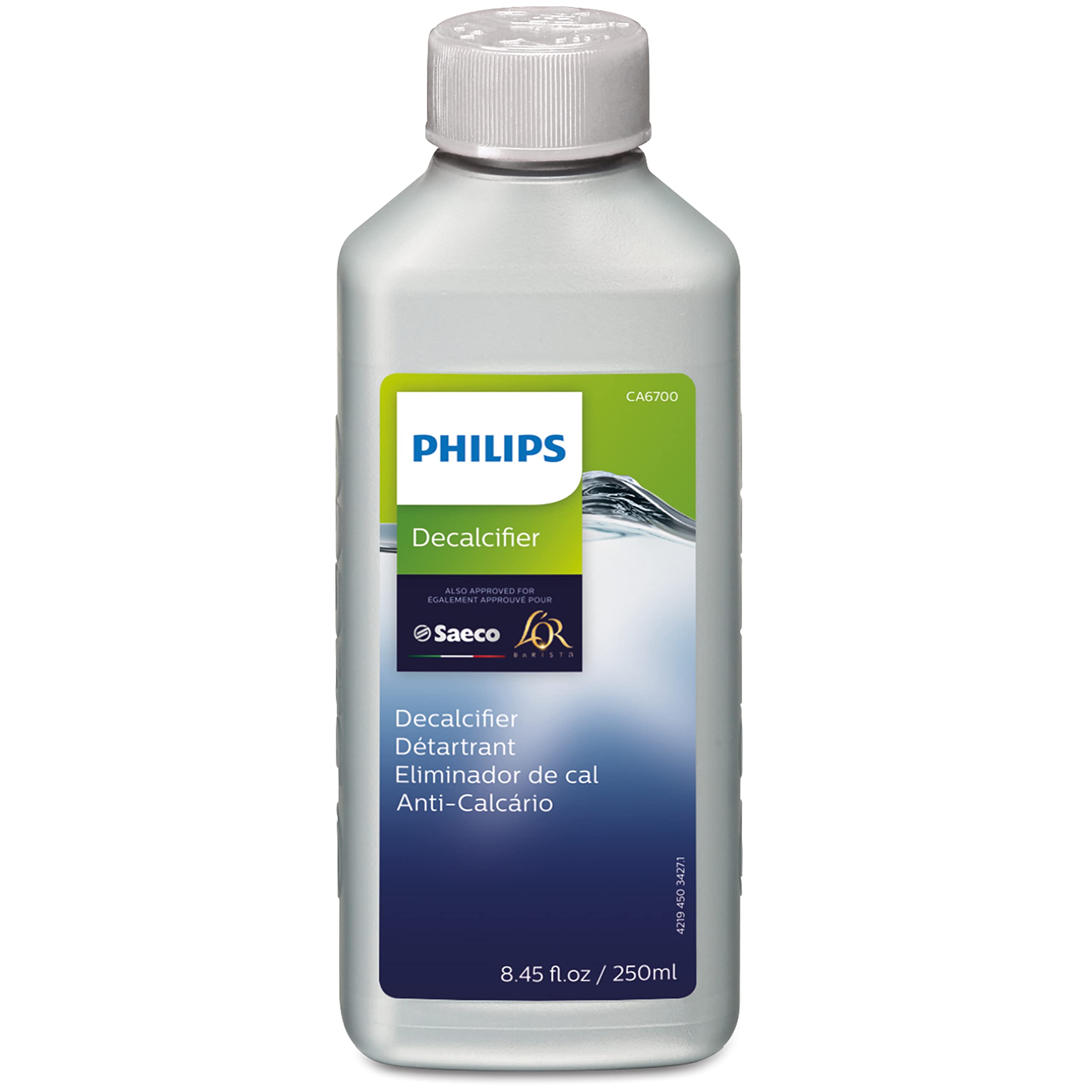 Philips descalcificador espresso protege la máquina y prolonga su vida útil.