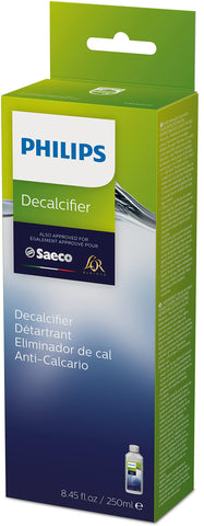 Descalcificador Philips sin sarro para un café consistente.