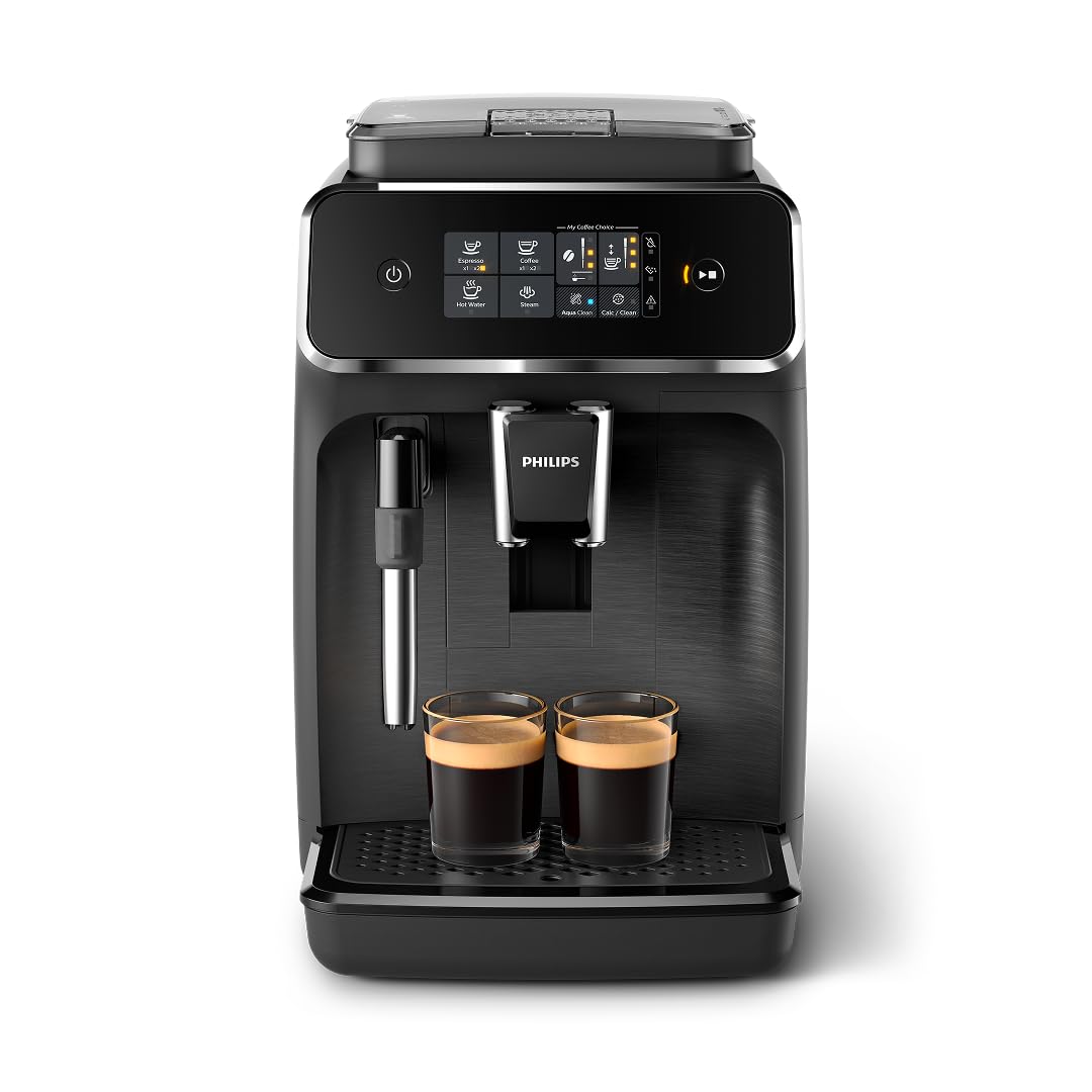 Philips EP2220: vista frontal del equipo para acceso rápido a café expreso