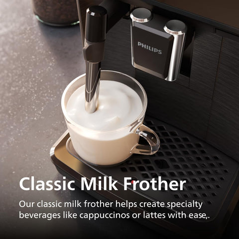 Philips EP2220: espumador de leche clásico para cappuccino suave y cremoso