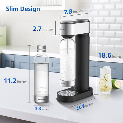 Tapa hermética mantiene las bebidas con gas por más tiempo.