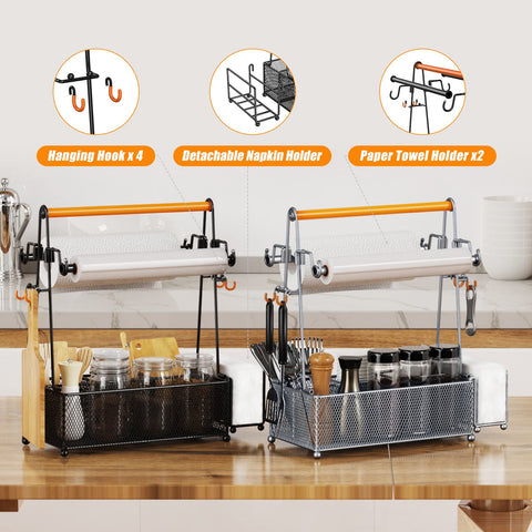 PHINOX gancho removible negro, mantiene utensilios al alcance