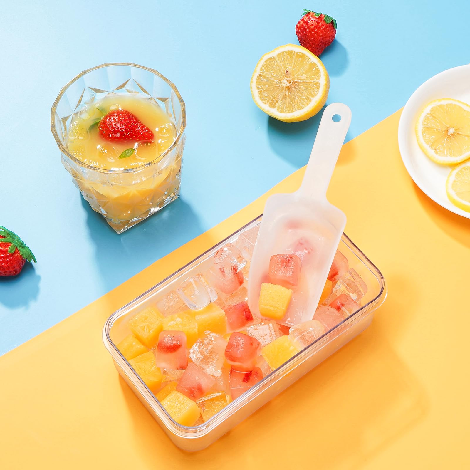 PHINOX usos para cócteles y frutas en cubos de hielo con sabor