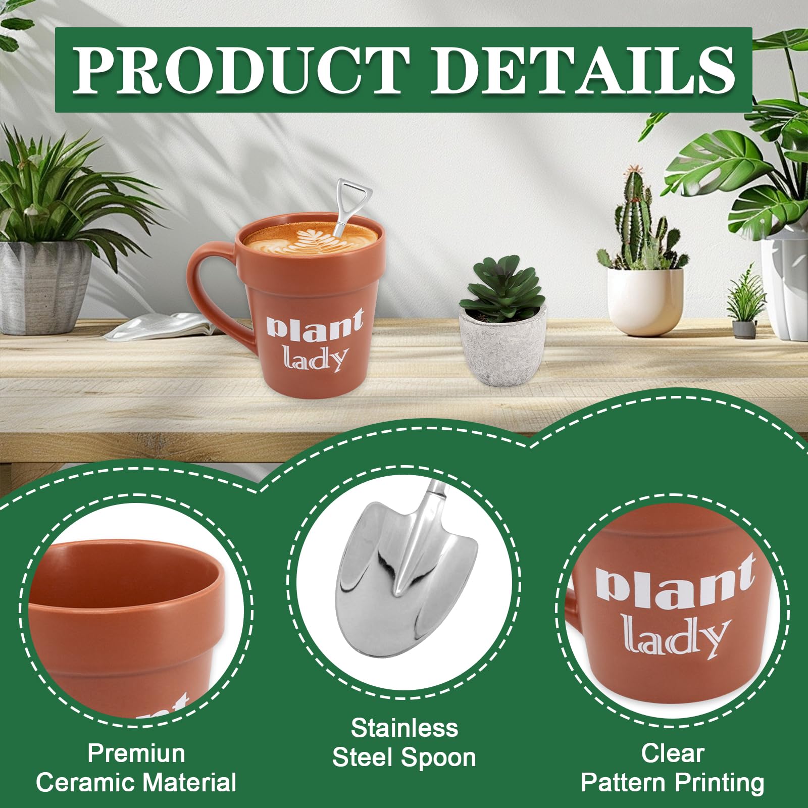 Phitihui regalo jardinera con tarjeta, detalle para sorprender
