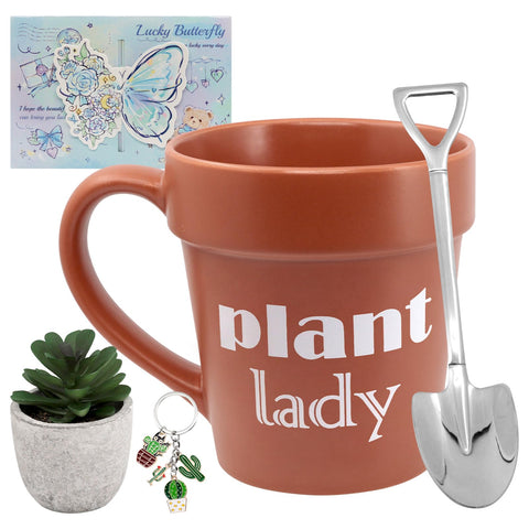 Phitihui taza jardinera con pala, ideal para energizar las mañanas de jardinería