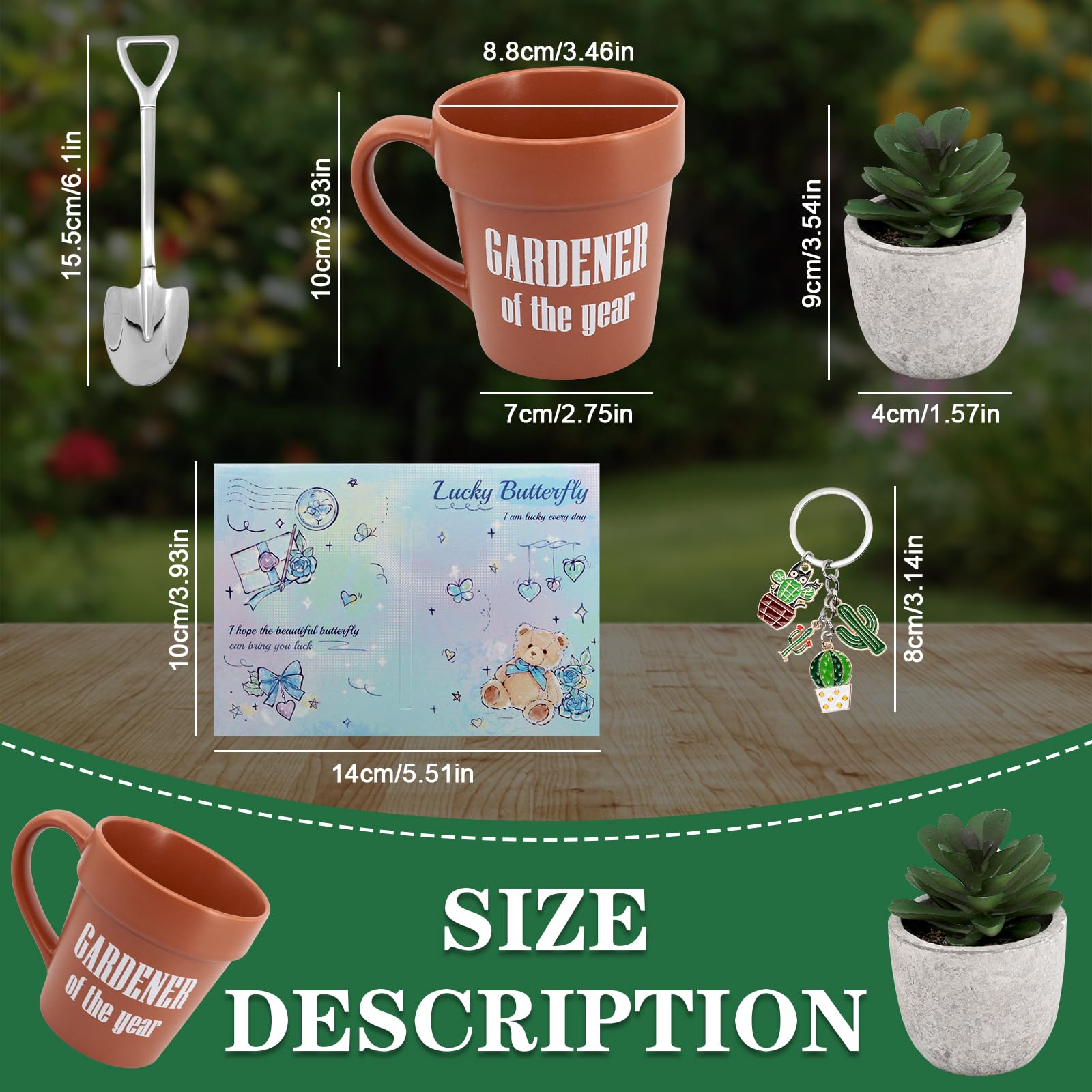 Phitihui taza cerámica para mujer jardinera, regalo práctico para escritorio