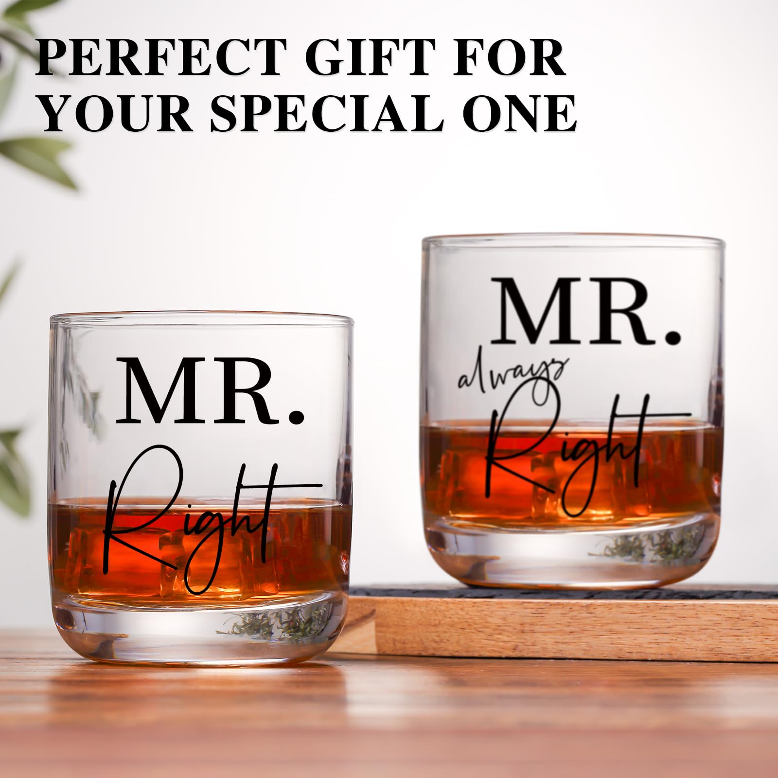 Physkoa Mr Always Right, vaso whisky, perfecto para celebraciones íntimas.