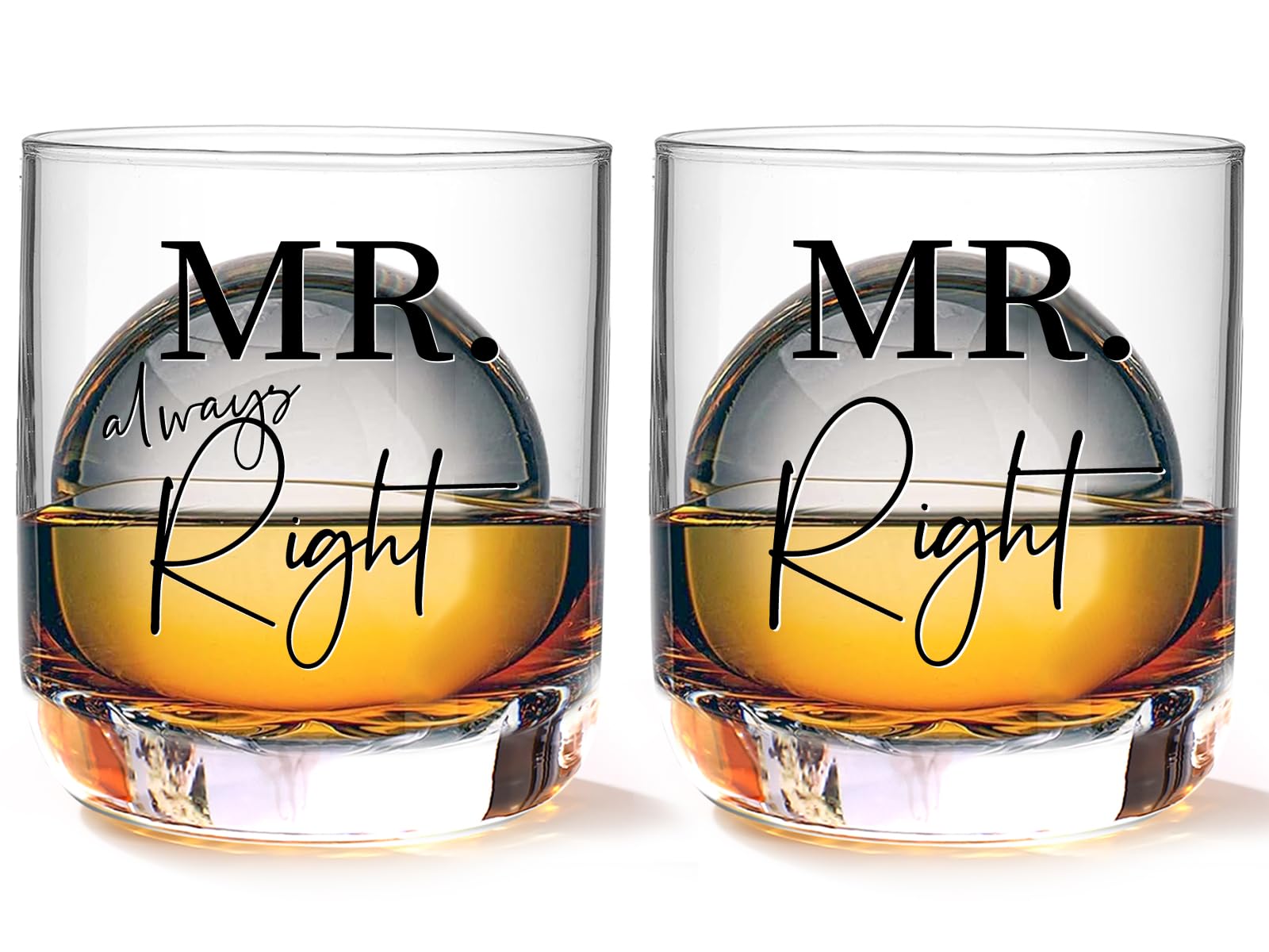 Physkoa Mr Right, vaso de whisky, ideal para brindis elegantes.