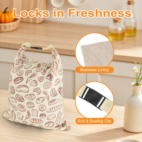 Bolsas de masa madre PICcircuit, diseño moderno para almacenar pan sin plástico