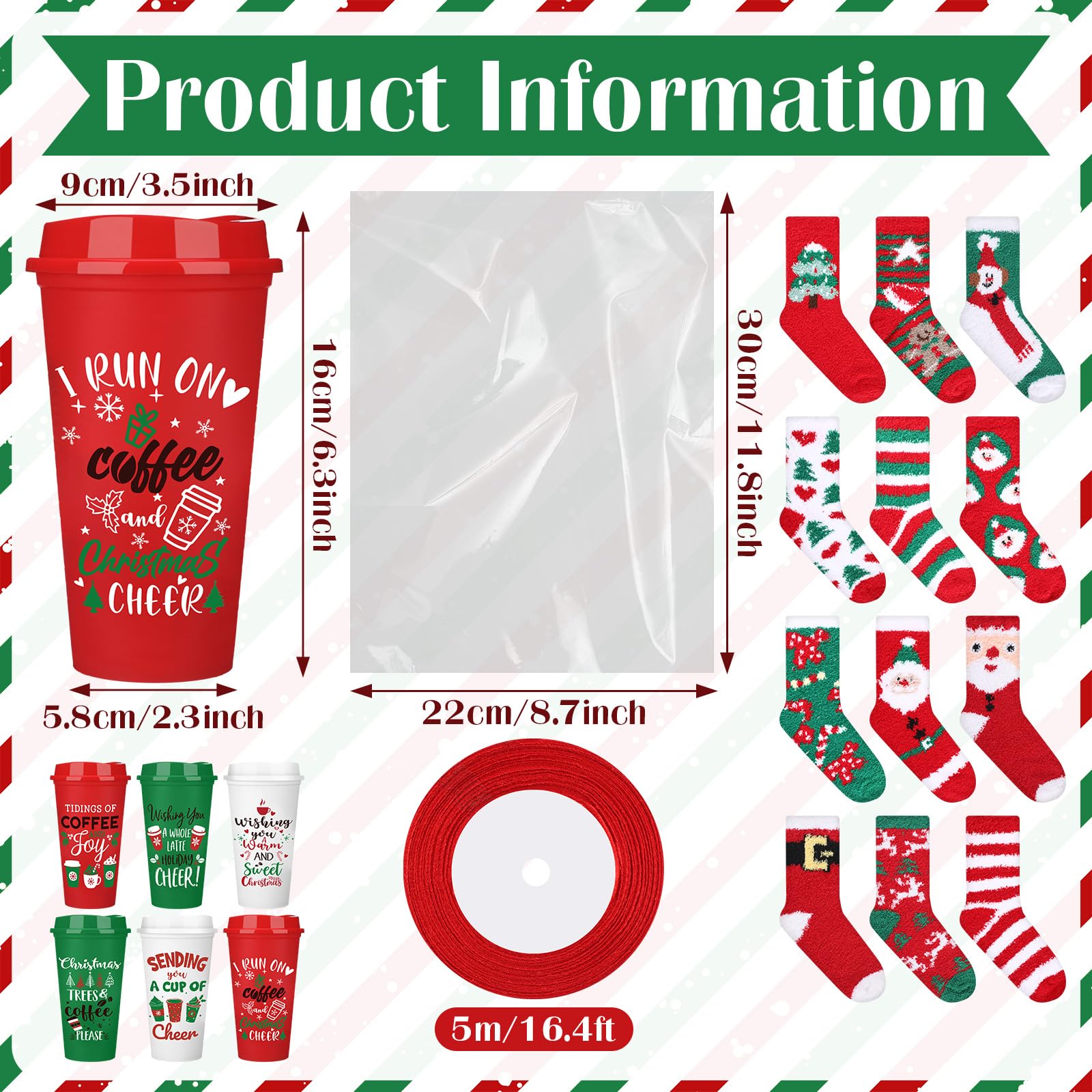 Calcetines de peluche Pickmesh navidad, cómodos y cálidos para el invierno en casa.