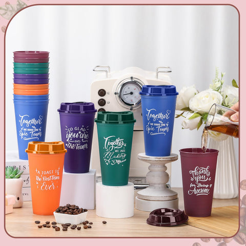 Pickmesh pack de 15 tazas y tapas, ideal para reuniones y eventos