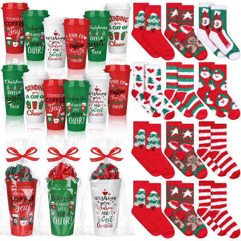 Taza de café Pickmesh navidad 16 onzas, ideal para bebidas calientes en casa o la oficina.
