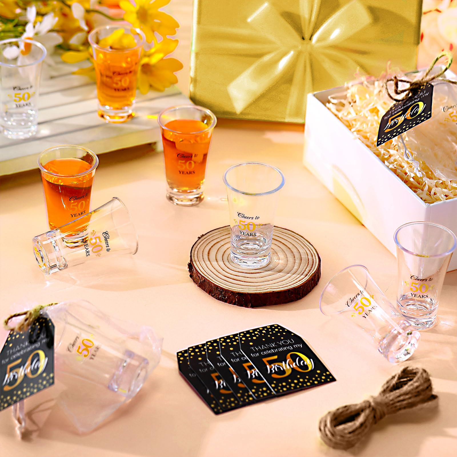 Vista general del set Pickmesh de 50 piezas, elegante para cumpleaños