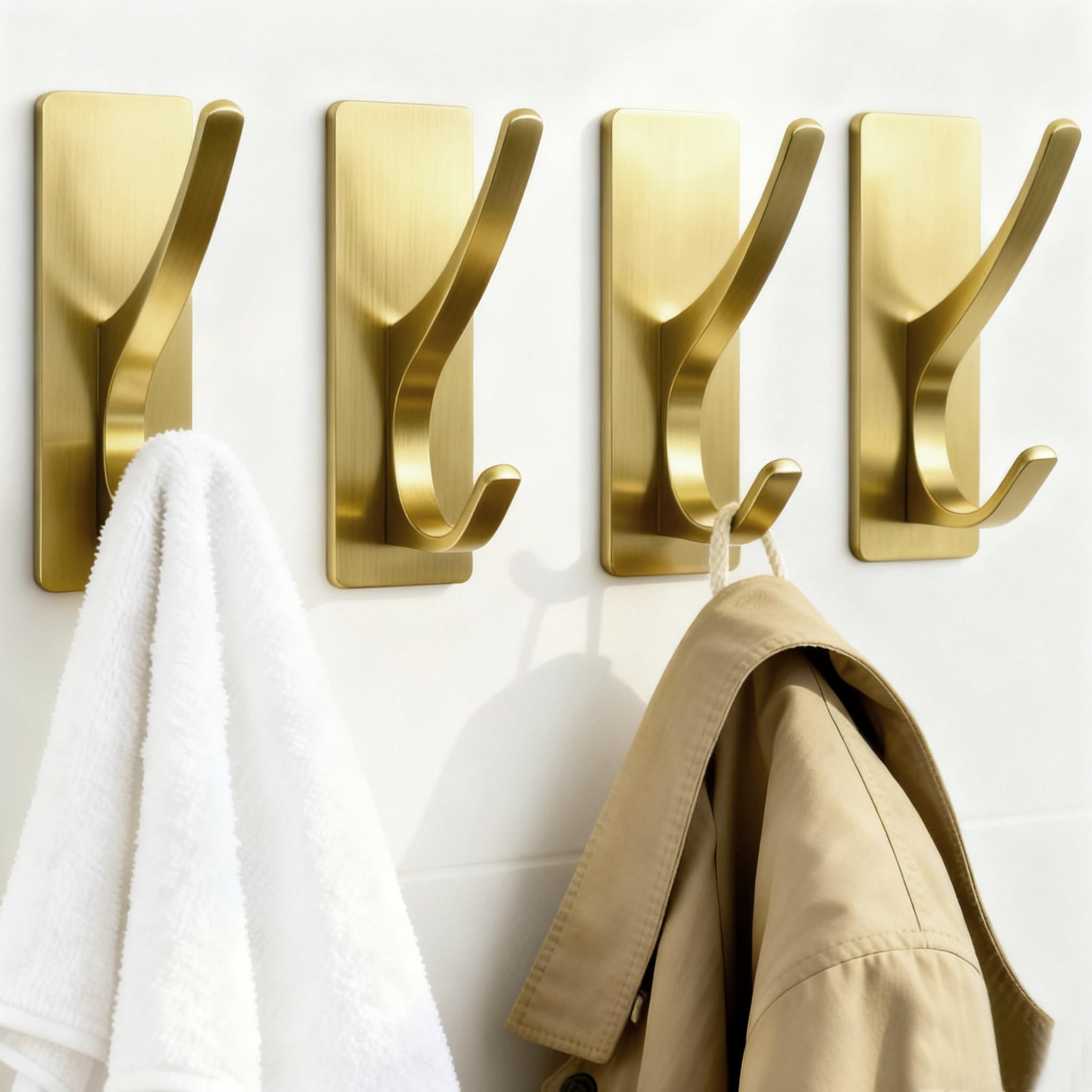 Pickpiff gancho adhesivo para toallas, solución de pared sin perforaciones para el baño.