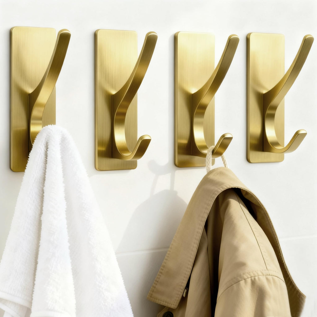 Pickpiff gancho adhesivo para toallas, solución de pared sin perforaciones para el baño.