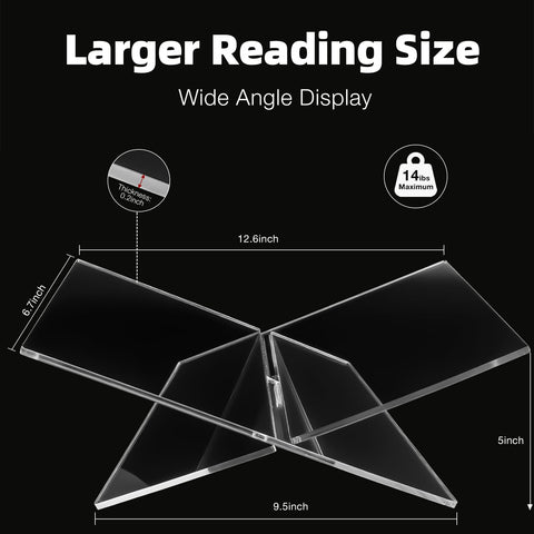 PIDINUK expositor revistas acrílico transparente, ideal para salas de espera