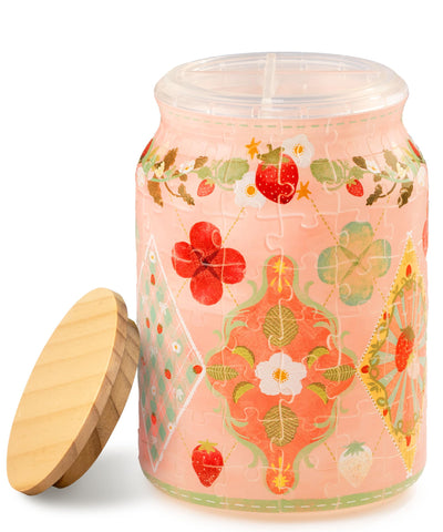 PieceRelax frasco rompecabezas 3D con 128 piezas para juego y decoración.