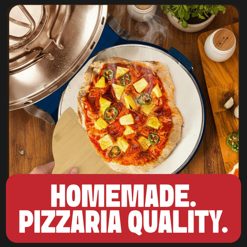 PIEZANO Pizza de 12 pulgadas en horno para bordes crujientes.