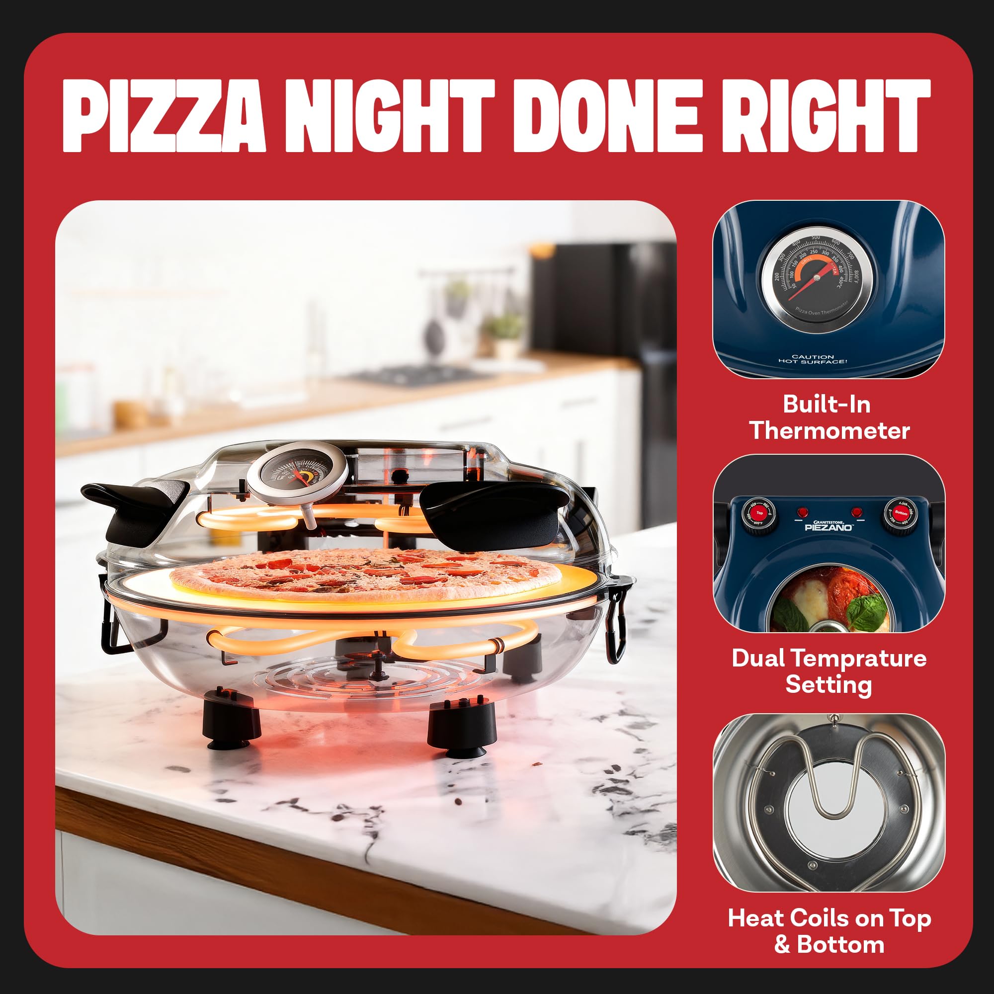 PIEZANO Regalo ideal para aficionados a la pizza en casa.