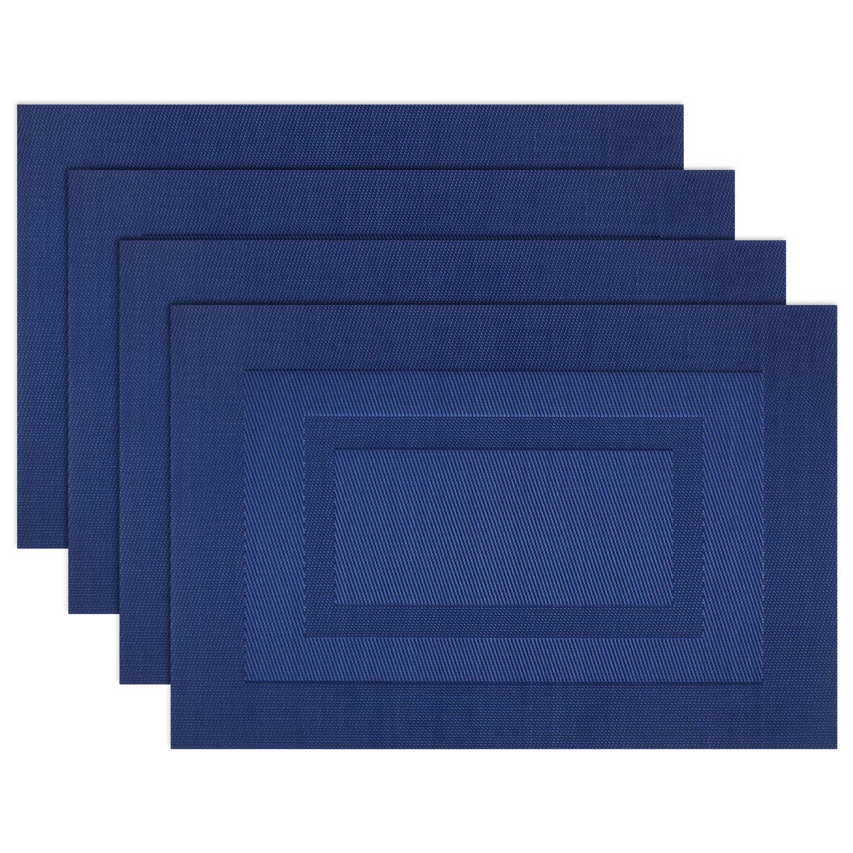 Manteles individuales PIGCHCY con diseño marco, ideal para proteger la mesa durante las comidas.