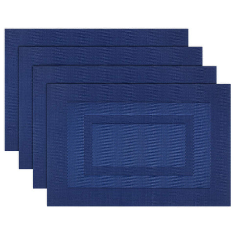 Manteles individuales PIGCHCY con diseño marco, ideal para proteger la mesa durante las comidas.