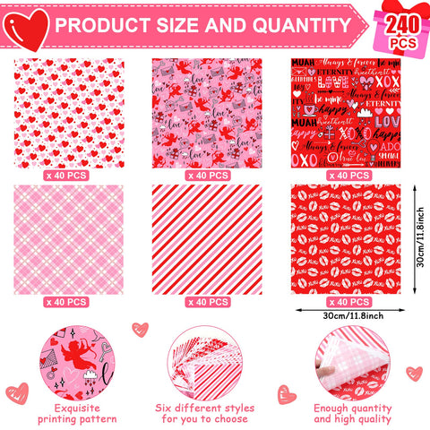 Piklodo papel encerado 12x12 con rayas rosas, empaque atractivo para bocadillos.