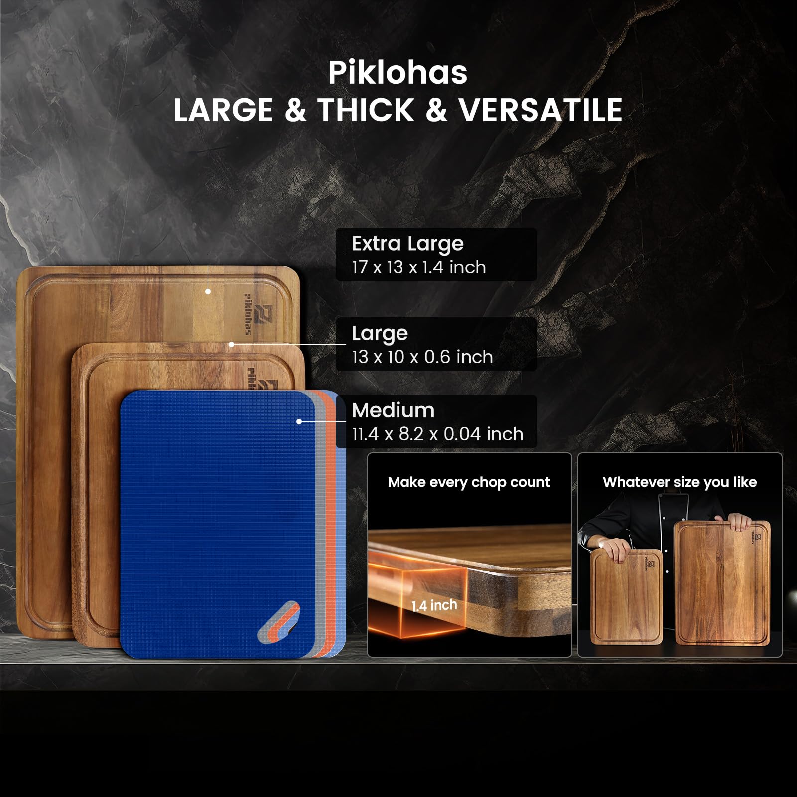 Piklohas caja regalo elegante para tablas de corte
