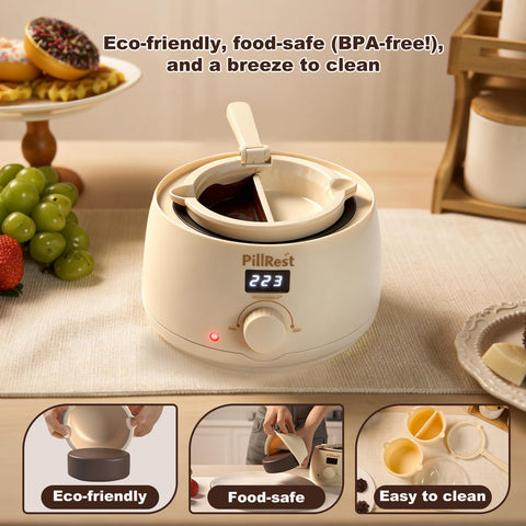 PillRest asa plegable para almacenamiento compacto del fondue