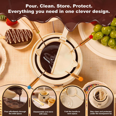 PillRest diseño antiadherente facilita limpieza rápida tras fondue