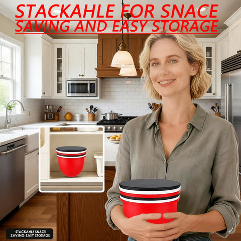 Pimluity paquete de 3 insertos con tapas reutilizables, versatilidad para hornear y cocinar.