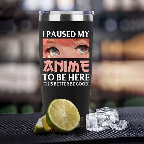 Pininerr taza anime 20 onzas lateral: diseño atractivo desde cualquier ángulo.