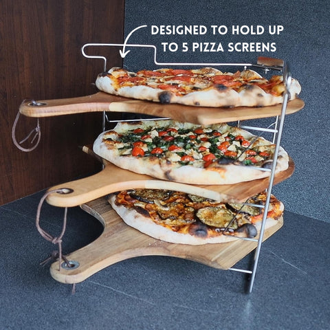 Pinnacolo rack de almacenamiento eficiente para ordenar la cocina y liberar espacio.