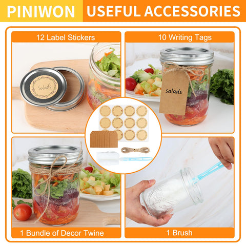 PINIWON frascos para encurtidos y almacenamiento seguro