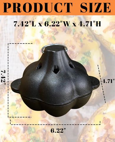 Pinra Olla de hierro pre-sazonada para cocción uniforme en interior.
